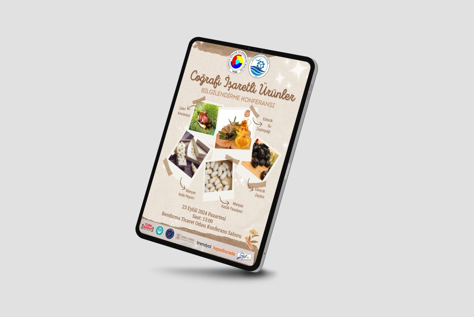 Bandırma’da Türkiye’nin İlk Coğrafi İşaretler Bilgilendirme Semineri Düzenleniyor